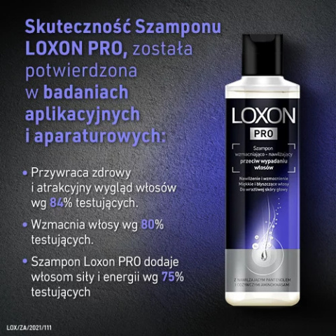 Loxon Pro , Szampon wzmacniająco+nawilżający 250 ml Loxon Pro , Szampon wzmacniająco+nawilżający 250 ml