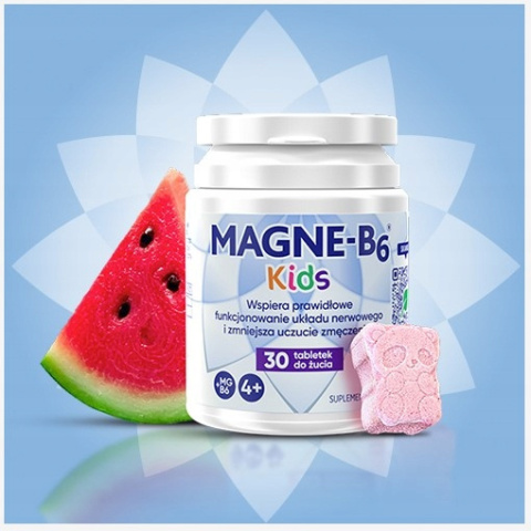 Magne B6 Kids , 4 + , 30 tabletek do żucia Magne B6 Kids , 4 + , 30 tabletek do żucia