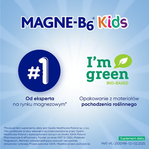Magne B6 Kids , 4 + , 30 tabletek do żucia Magne B6 Kids , 4 + , 30 tabletek do żucia