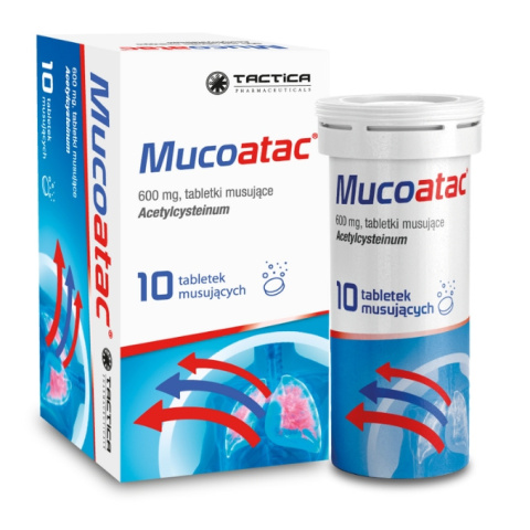 Mucoatac 600 mg ,10 tabletek musujących