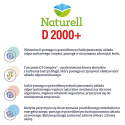 Naturell Witamina D 2000 +, kapsułki z witaminą D , 60 sztuk