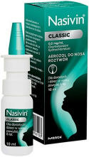 Nasivin classic , spray do nosa 0,05 %, 10 ml