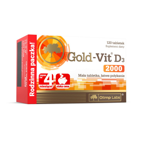 Olimp Gold - Vit D 3 2000 , 120 tabletek