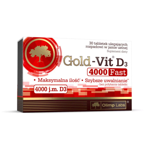 Olimp , Gold - Vit D3 Fast 4000 j.m. , 30 tabletek