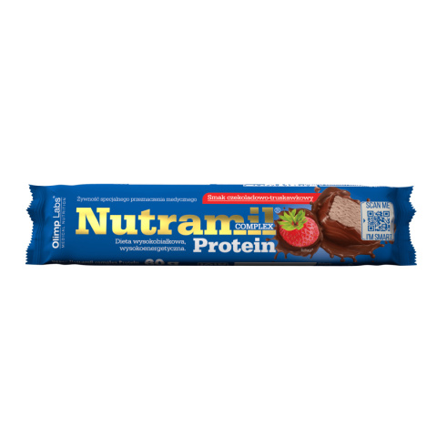 Olimp, Nutramil Complex Protein , baton smak czekoladowo - truskawkowy 60 g Olimp, Nutramil Complex Protein , baton smak czekoladowo - truskawkowy 60 g