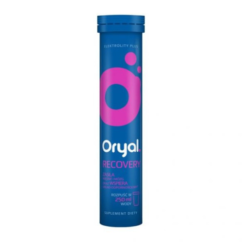Oryal Recovery , tabletki musujące , smak owoce leśne , 16 tabletek Oryal Recovery , tabletki musujące , smak owoce leśne , 16 tabletek