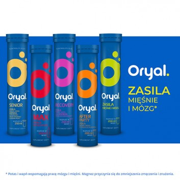 Oryal Recovery , tabletki musujące , smak owoce leśne , 16 tabletek Oryal Recovery , tabletki musujące , smak owoce leśne , 16 tabletek