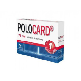 Polocard 75 mg , 60 tabletek powlekanych