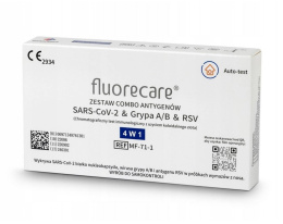 Test fluorecare , combo, 4w1 , covid-19 , grypa A/B , RSV