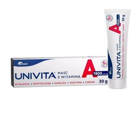 Univita , maść z witaminą A , 1800 j.m / g , 30 gram Univita , maść z witaminą A , 1800 j.m / g , 30 gram