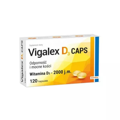 Vigalex D3 Caps 2000 j.m. 120 kapsułek DATA 30.11.2024