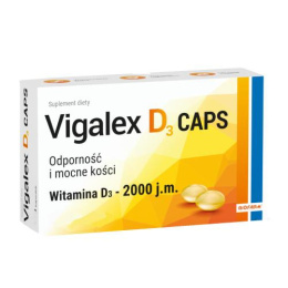 Vigalex D3 Caps 2000 j.m. , 60 kapsułek DATA 30.11.2024