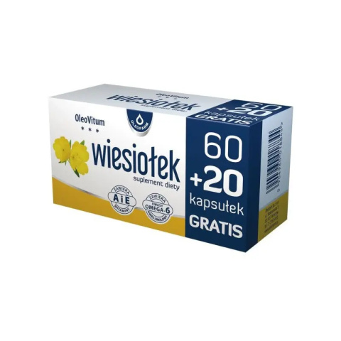 Wiesiołek OleoVitum - 80 kapsułek (60+20 GRATIS)