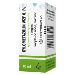 Xylometazolin WZF 0.1% krople do nosa 1mg/ml , 10ml