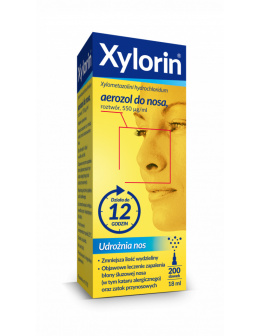 Xylorin , 550 μg/ml, aerozol do nosa, roztwór , 18 ml