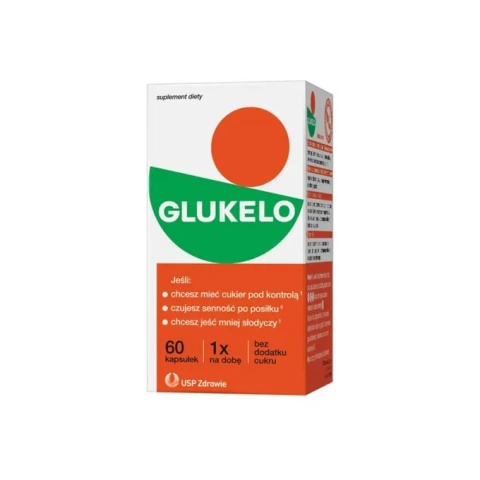 Glukelo , cukier pod kontrolą , 60 kapsułek