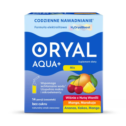 Oryal Aqua + , Mix smaków , 14 saszetek