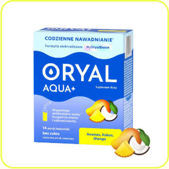 Oryal Aqua , smak ananas-kokos-mango , 14 saszetek Oryal Aqua , smak ananas-kokos-mango , 14 saszetek