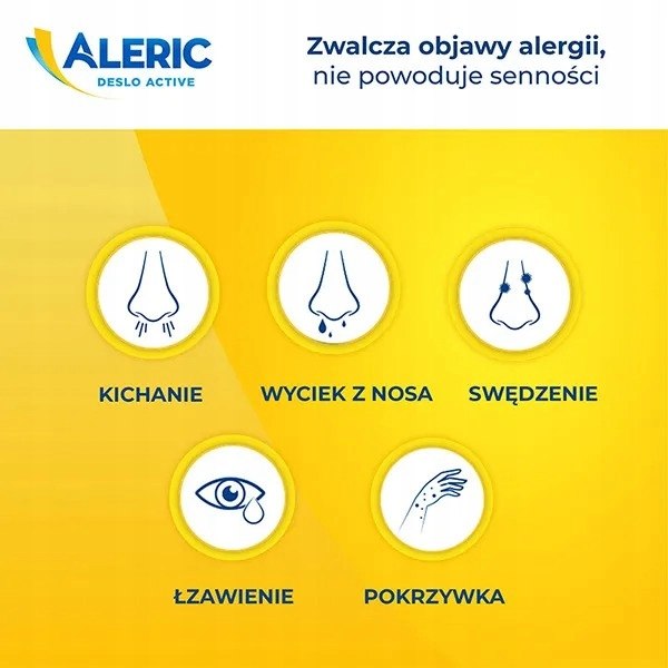 Aleric Deslo Active 2,5 Lek Alergia u dzieci 10tab Postać tabletki